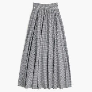 gingham ball skirt